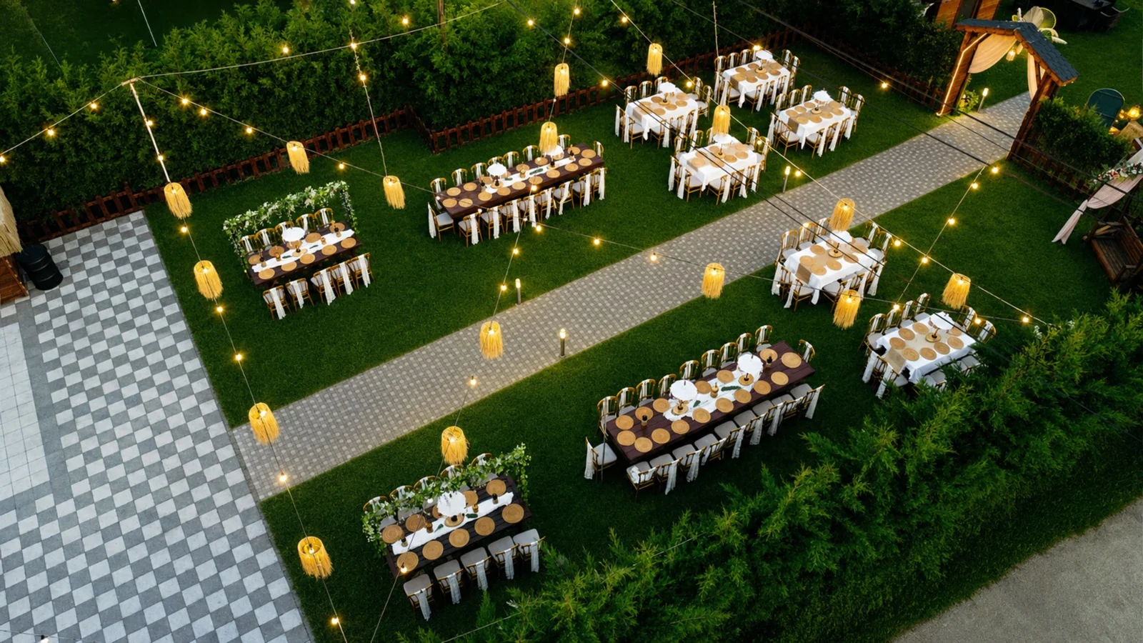 Yeşil Nesil Garden Rüya Bahçe gece düğünü düzeni